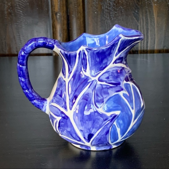 Vintage Hand Painted Ceramic Pitcher - Picture 5 of 10